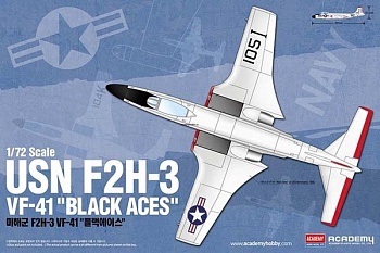 12548 Самолет  USN F2H-3 VF-41 Black Aces