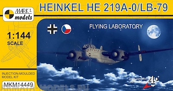 MKM14449 Самолет Heinkel He-219A-0/LB-79 Flying Laboratory Luftwaffe/Czech (MARK I Models) 1/144