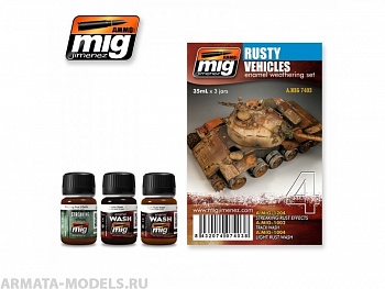 AMIG7403 Ammo Mig Набор RUSTY VEHICLES (Ржавчина на технике)