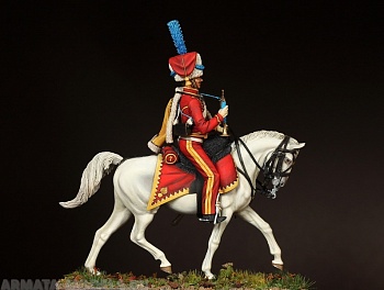 5430SOGA Trumpeter of the elite company 9th hussar regiment. France. 1812-13 years.