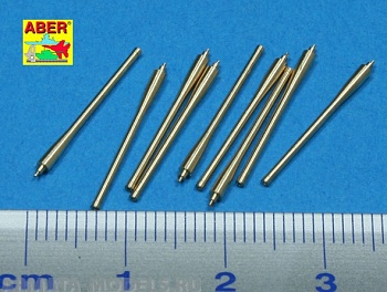 ABR-1:350-L-40  Дополнения для  Set of 9 pcs  152mm barrels for ships Richeulieu, Jean Bart & Galissonniere clas crusier для  1/350