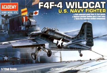 12451 Самолет  GRUMMAN F4F-4 WILDCAT Academy