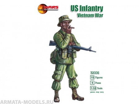 32006 Фигуры US Infantry Vietnam War Mars
