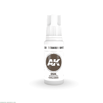 AK11230 Краска акриловая Titanium White INK 17ml