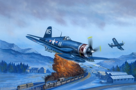 80387 Самолет F4U-4 Corsair Late version Hobby Boss