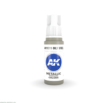AK11211 Краска акриловая Oily Steel 17ml