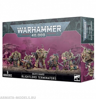 43-51GW Набор Гвардия Смерти. Терминаторы - Владыки Скверны (Death Guard Blightlord Terminators)