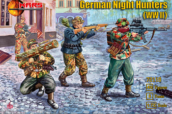 72118MR Набор фигур WWII German Night Hunters 1/72 Mars, 1/72