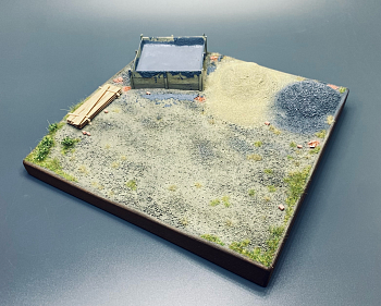 AM35821 Стройплощадка. Масштаб 1/35, размер 20 на 30 см.