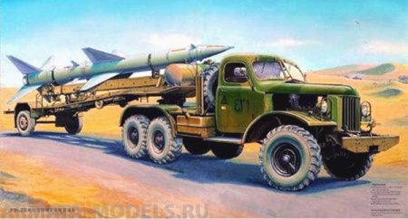 00204 Автомобиль Т3М с зенитной ракетой Trumpeter