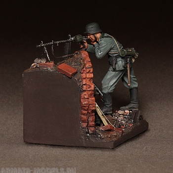3545SOGA German machine gunner on position.1942.