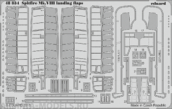 48834ED  Spitfire Mk.VIII Landing Flaps 1/48
