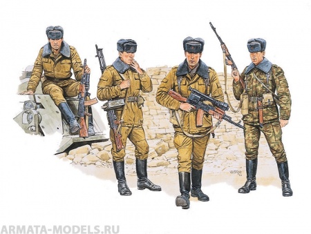3008Д Солдаты Soviet Motor Rifle Troops Dragon