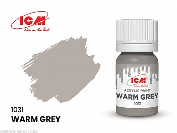 C1031 Краска для творчества, 12 мл, цвет Теплый серый(Warm Grey)