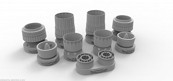 48577TMP Сопла двигателя АЛ-41Ф-1 для Су-57