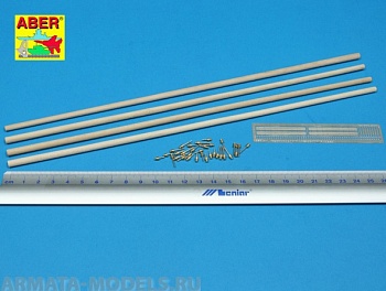 ABR-35-D-11  Дополнения для  Telegraph-double pillar set for 4 cross bar with 8 insulators для  1/35