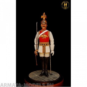 ОП.60.077 Фигура из белого металла Рядовой Лейб-гвардии Конного полка на 1855 г. 