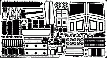 48235 Фототравление для  UH-1N for Italeri kit (Интерьер+экстерьер)