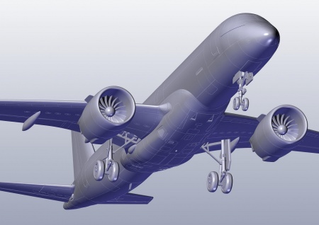 ЕЕ144152_2 Авиалайнер EMB 190E2 HELVETIC AIRWAYS Восточный экспресс