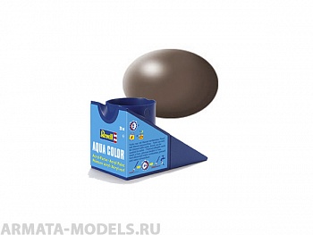 36381 Аква-краска коричневая, шёлк