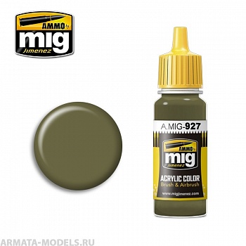 AMIG0927 Ammo Mig Акриловая краска OLIVE DRAB  LIGHT BASE 17 мл