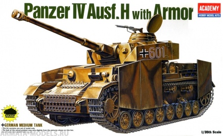 13233 Танк  GERMAN PANZER IV H W/ARMOR  Academy