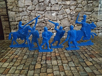 WAB005Blue Набор фигур Барон Хладомир и его люди (синий)