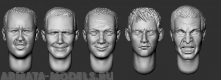 ARM356058 Головы (с волосами) №13 ARMOR35